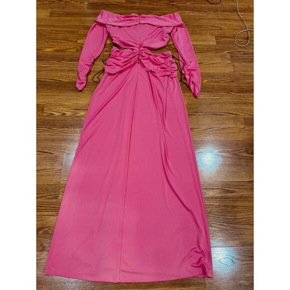 DUNDAS X REVOLVE  Elowen Cut out Maxi Dress in Hot Pink L - Picture 11 of 12